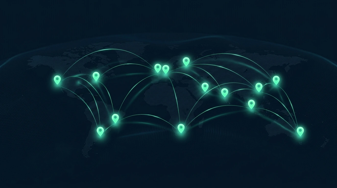 ChainVPS global network across 15 locations